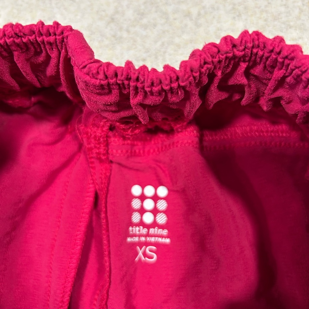 Title Nine Slaycation Wide Leg Cropped Pants Sz XS Color Hot Pink Beach 270902 - Picture 4 of 9